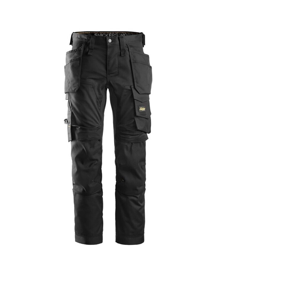 Snickers byxor 6241 svart 0404 size 054 2 way stretch smal passform Guld