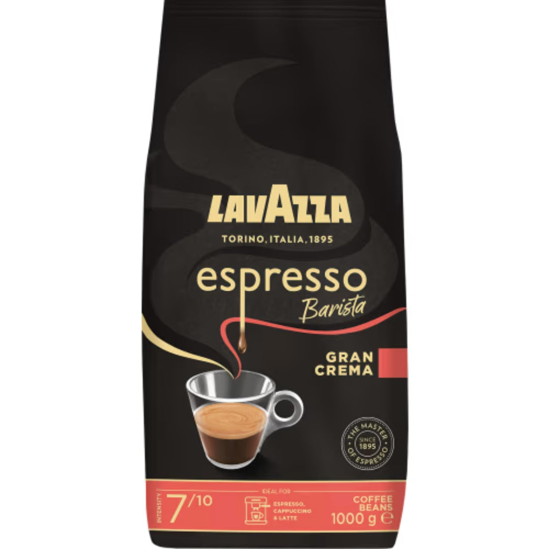 Lavazza Gran Crema Espresso Barista Hela Bönor - Espresso Coffee Beans 1kg