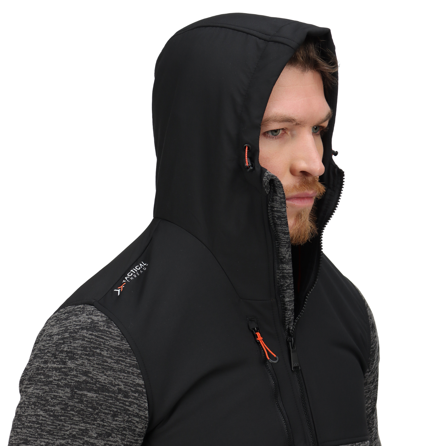 Regatta TRF624 L hoody jacka Heist hybrid askgrå Marl svart L Silver