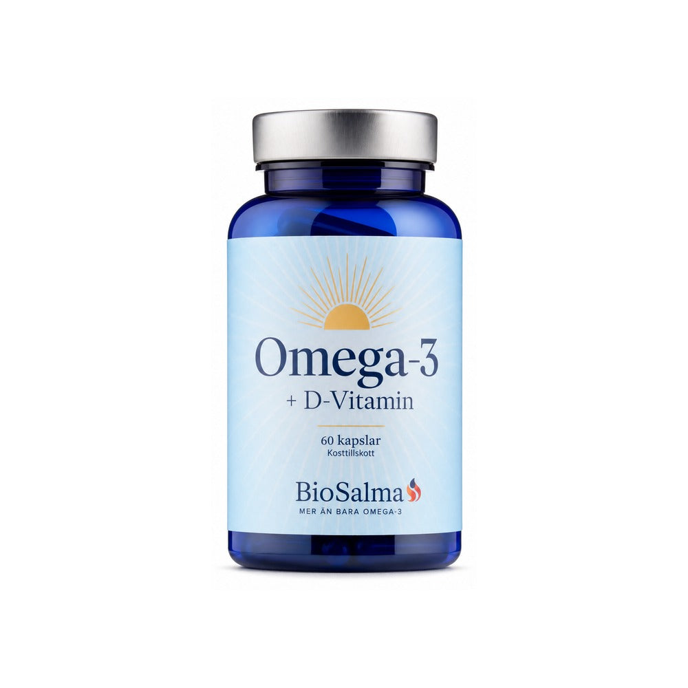 Omega-3 + D-Vitamin – 60 Kapslar