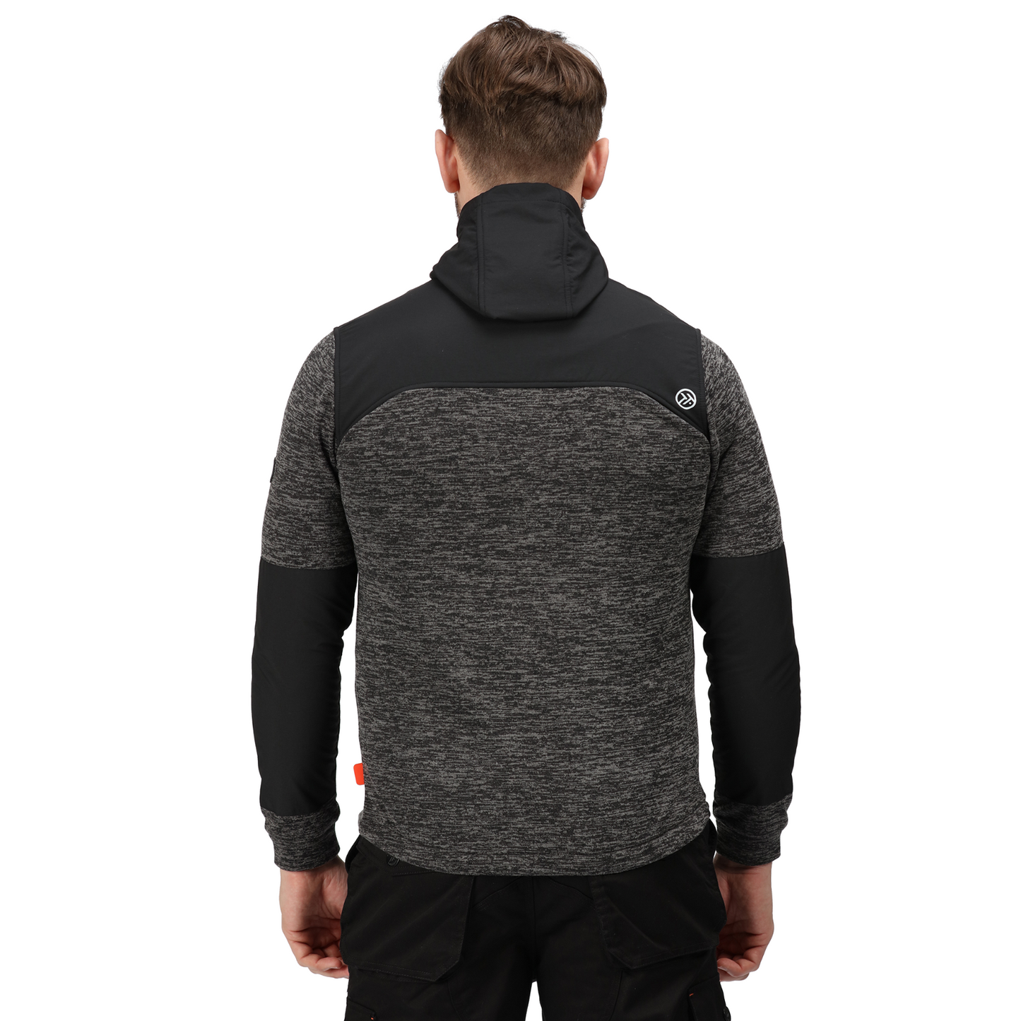 Regatta TRF624 L hoody jacka Heist hybrid askgrå Marl svart L Silver