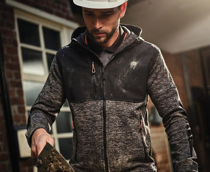 Regatta TRF624 L hoody jacka Heist hybrid askgrå Marl svart L Silver