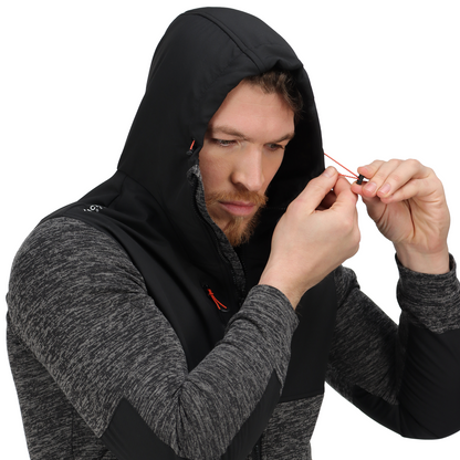 Regatta TRF624 L hoody jacka Heist hybrid askgrå Marl svart L Silver