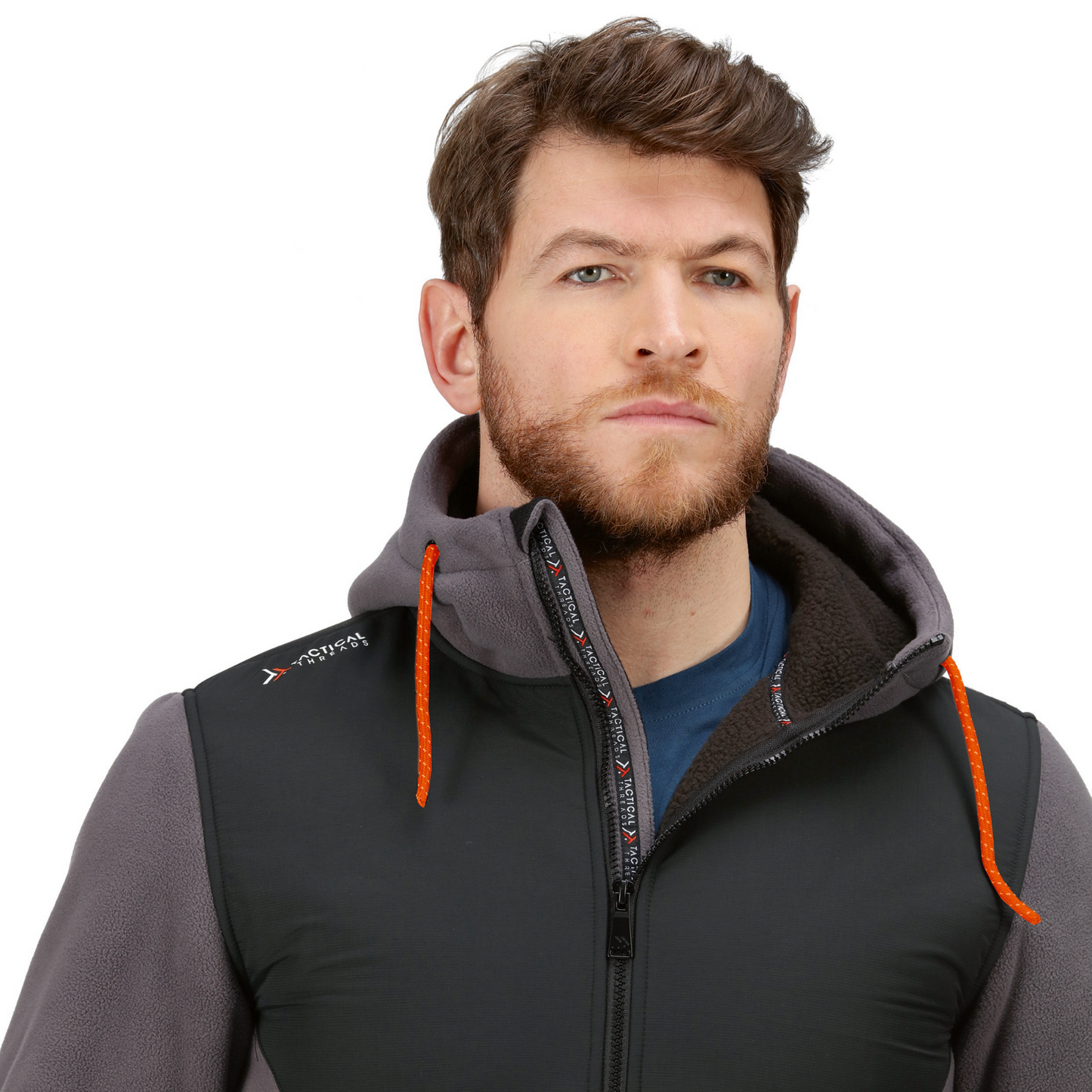 Regatta hoodie jacka TRF664 XL iron svart grå Garrison med huva Silver