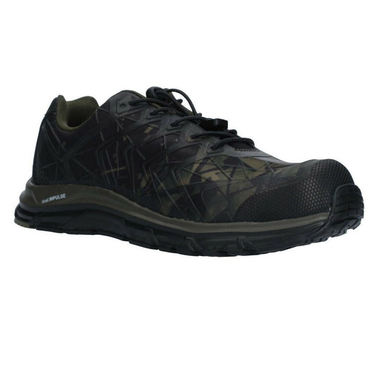 Albatros skyddssko Energy ImpulseLow S1P olive composite toe midsole UK9 43 Silver