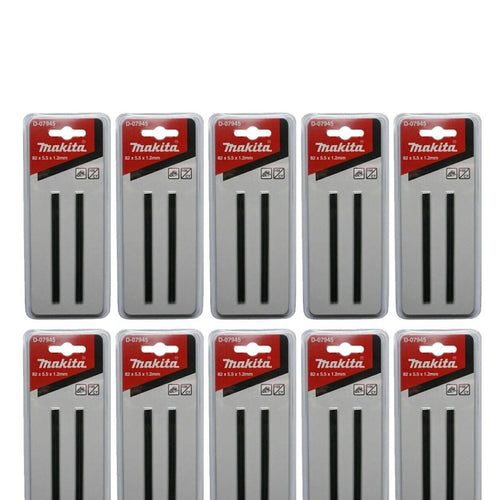 Makita D-07945 Hyvelstål 82 mm Vändbara TCT – 10-pack – Silver
