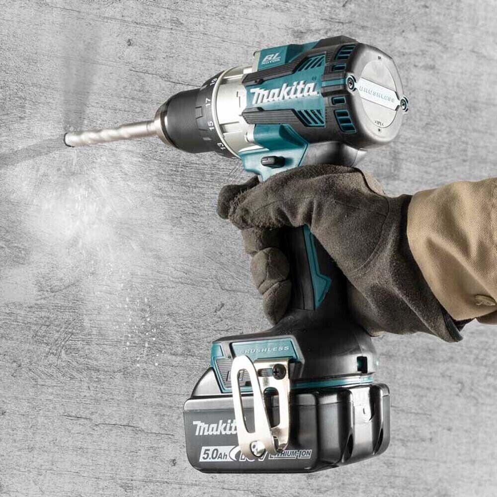 Makita DHP489Z Kombiborrmaskin 18V LXT Slagborrmaskin – Guld – Endast maskin