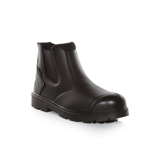 Regatta TRK207 skyddsdealerkänga svart size 11 S3 vattentät Silver