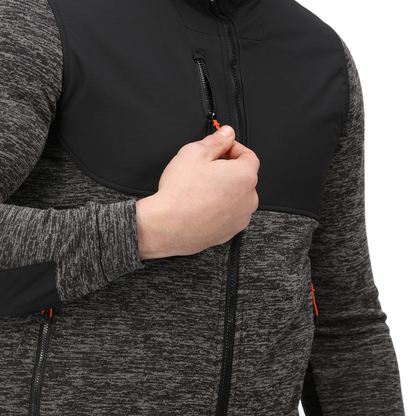 Regatta TRF624 L hoody jacka Heist hybrid askgrå Marl svart L Silver