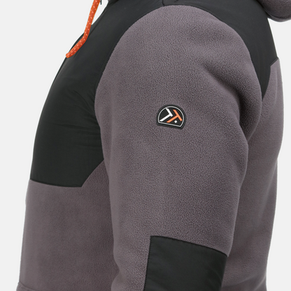 Regatta hoodie jacka TRF664 XL iron svart grå Garrison med huva Silver