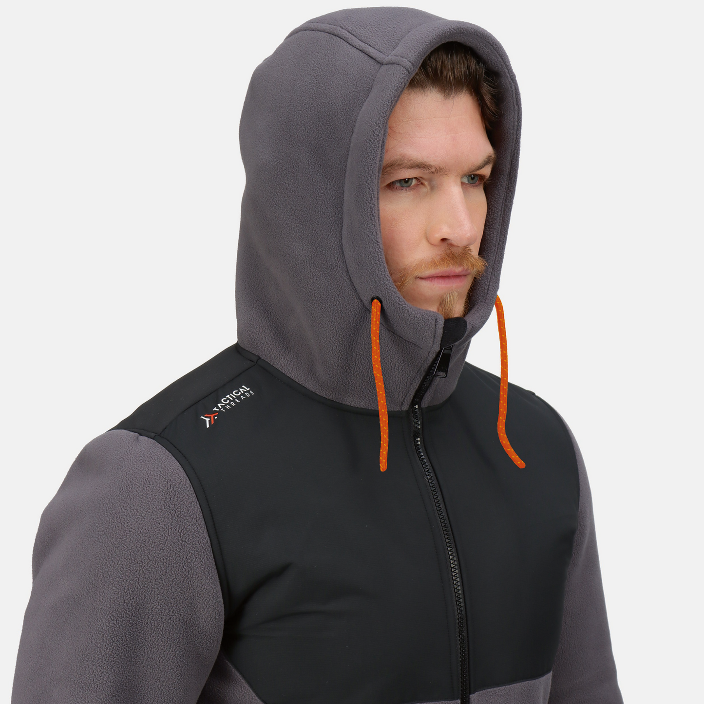 Regatta hoodie jacka TRF664 XL iron svart grå Garrison med huva Silver