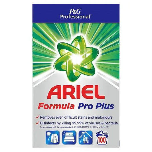 Ariel Professionell Powder Detergent Antibacterial 100 Tvättar