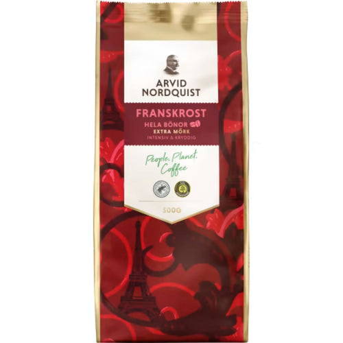 Arvid nordquist Franskrost Extra Mörkrost Hela Bönor - Extra dark roast Whole Beans 500g