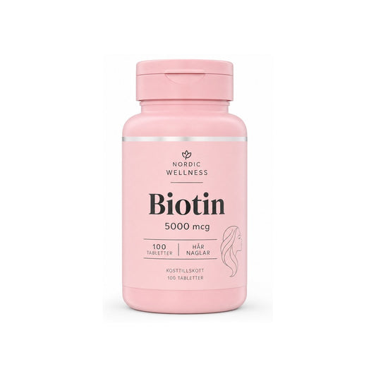 Biotin 5000 mcg – 100 Tabletter