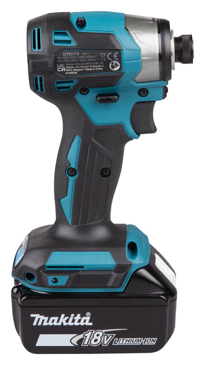 Makita DTD173Z Slagskruvdragare 18V LXT Kolborstfri – Guld – Batteri och laddare ingår