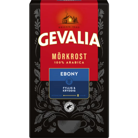 Gevalia Ebony Mörkrost Bryggkaffe - Dark Roast Coffee 425g