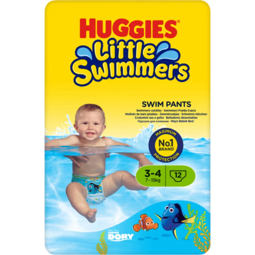Huggies Swim Pants 3-4 7-14 Kg - Swim Diaper 7-14 Kg 12p