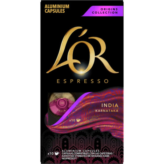 L'or India 10 Karnataka Kaffekapslar - Coffee Capsules 10p