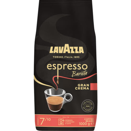 Lavazza Gran Crema Espresso Barista Hela Bönor - Espresso Coffee Beans 1kg