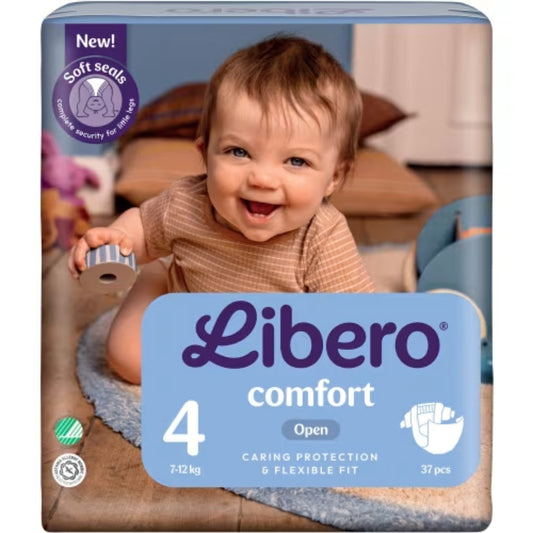 Libero Comfort 4 7-12kg Tejpblöjor - Tape Diapers 7-12kg