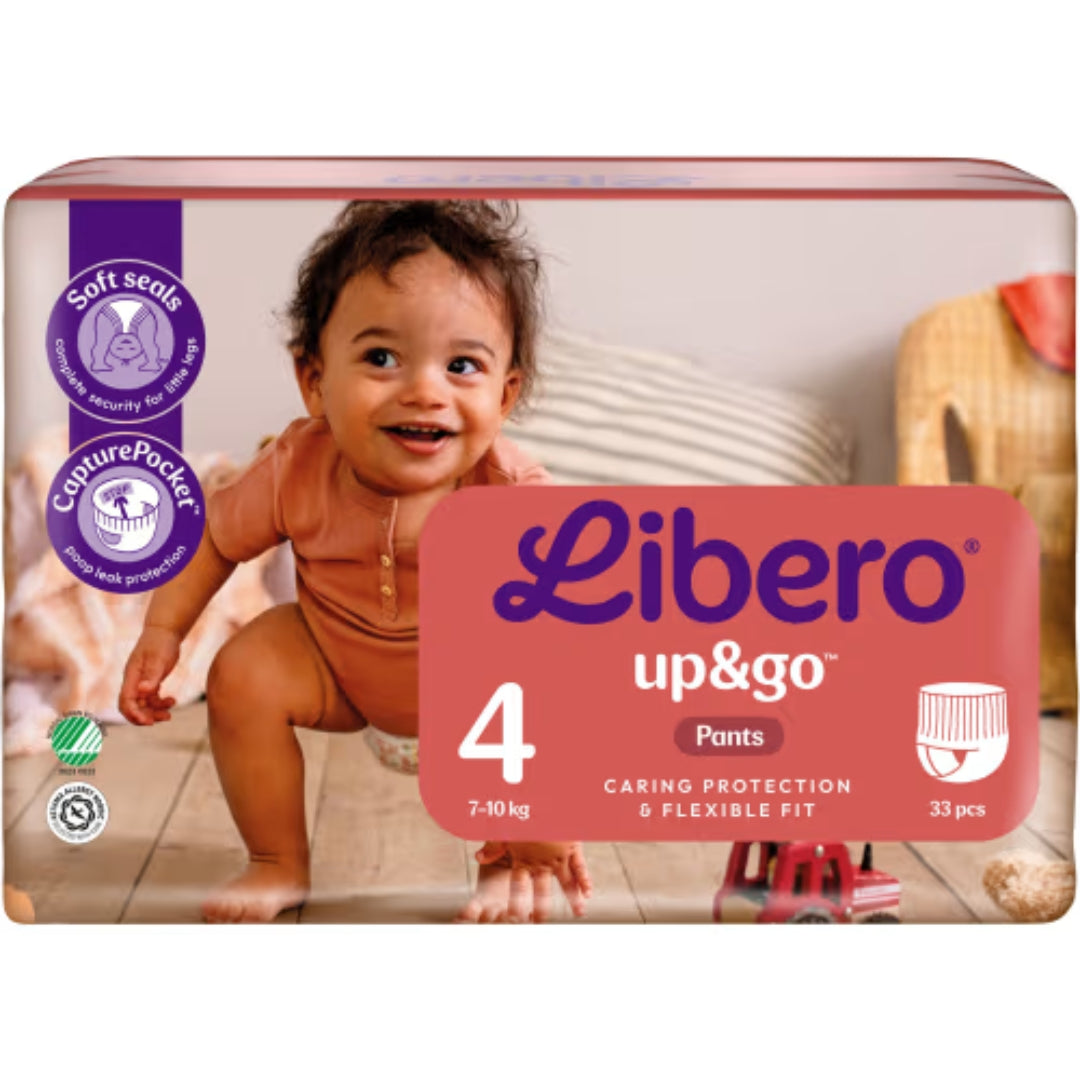 Libero Up&go 4 7-10kg Byxblöjor - Diapers 7-10kg 33p