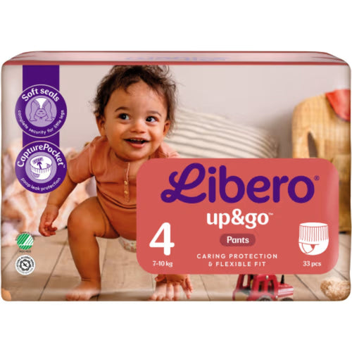Libero Up&go 4 7-10kg Byxblöjor - Diapers 7-10kg 33p