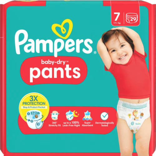 Pampers Baby Dry 7 17+kg Byxblöjor - Pant Diapers 17+kg 29p