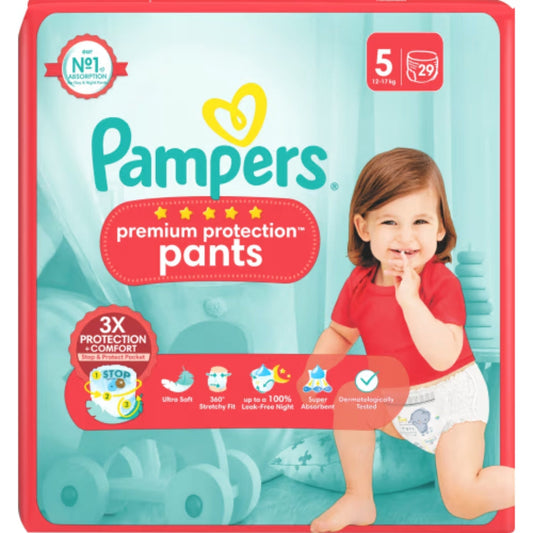 Pampers Premium 5 Protection 12-17kg Byxblöjor - Premium Protection Pant Diapers 12-17kg 29p