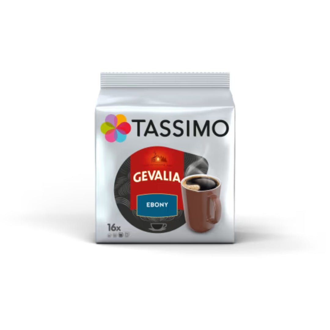 Tassimo Ebony Mörkrost Gevalia Kaffekapslar - Gevalia Dark-Roast Coffee Capsules 16P