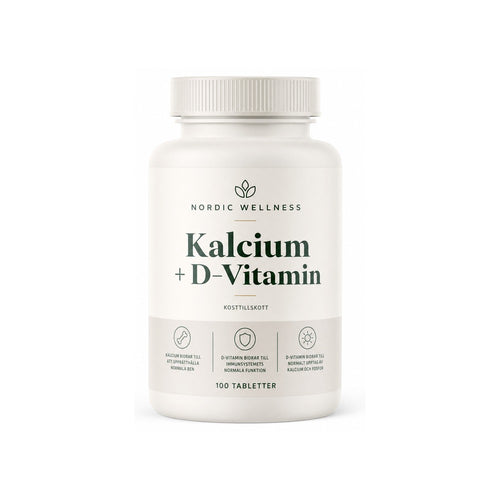 Kalcium + D-Vitamin – 100 Tabletter