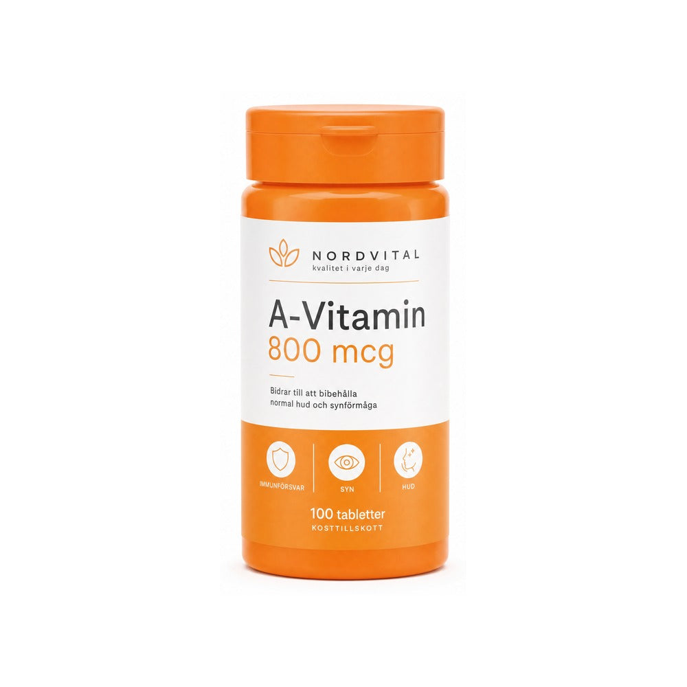 A-Vitamin 800 mcg – 100 Tabletter