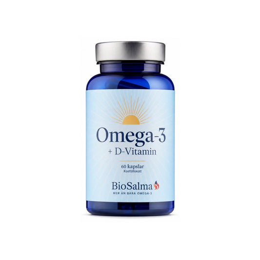 Omega-3 + D-Vitamin – 60 Kapslar