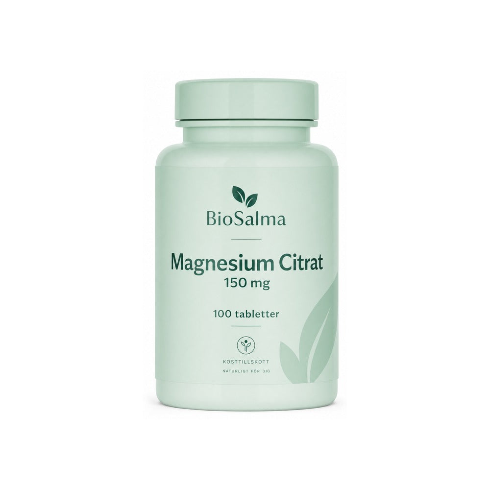 Magnesium Citrat 150 mg – 100 Tabletter