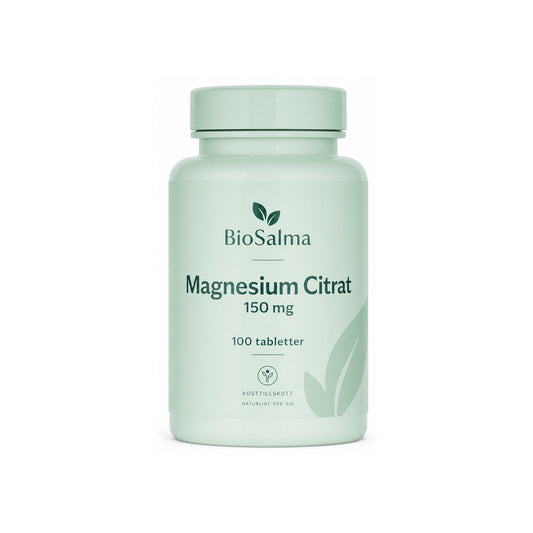 Magnesium Citrat 150 mg – 100 Tabletter