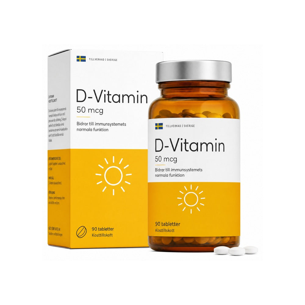 D-Vitamin 50 mcg – 90 Tabletter